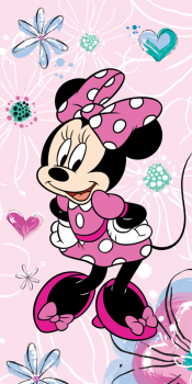 Dětská osuška Minnie pink bow 02