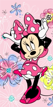 Dětská osuška Minnie pink bow