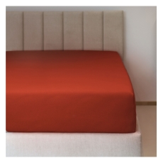 Prostěradlo jersey č.32 cihlová