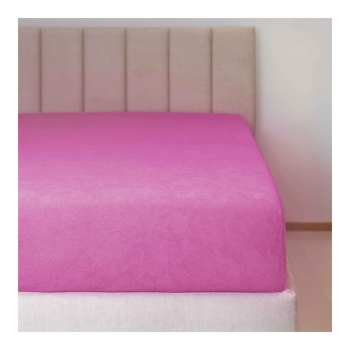 Prostěradlo froté č.12 tm.růžová