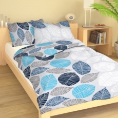 Povlečení Listy modré krep