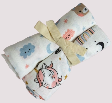 Plena tisk 70x70 DUO mráček + jednorožec