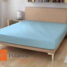 PU prostěradlo JERSEY nepropustné prodyšné modré