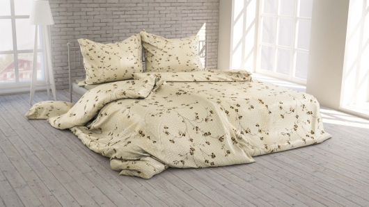 Povlečení Větvičky smetanové krep