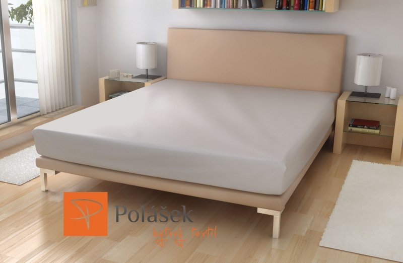 Polášek Holešov PU prostěradlo JERSEY šedé Šedá 100% polyuretan + 100% bavlna 180x200
