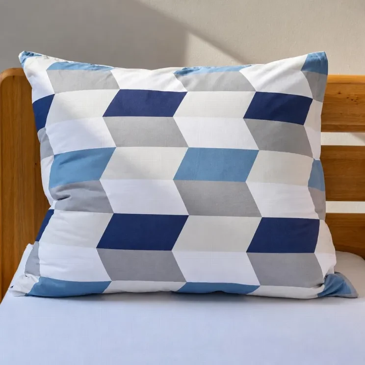 Povlečení bavlna Geometrie modrá
