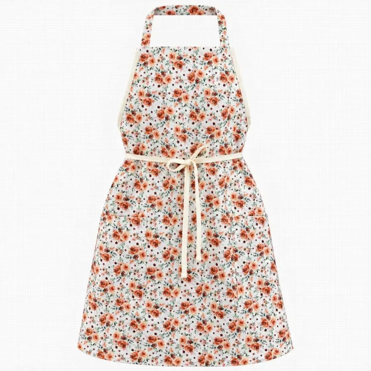 Kuchyňská zástěra Růže oranžová