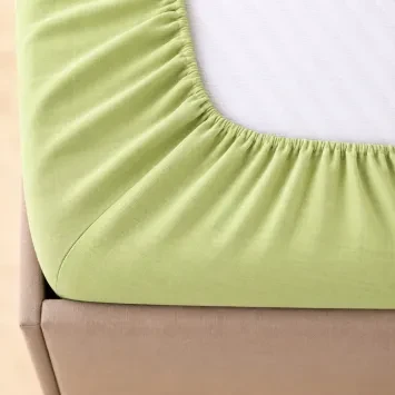 Prostěradlo bavlněné LUX do gumy č.7 - světle zelené
