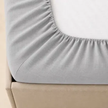 Prostěradlo bavlněné LUX do gumy č.5 - světle šedé