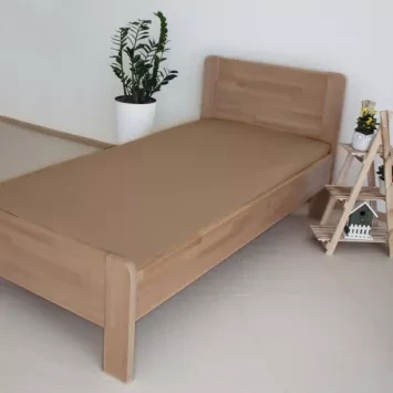 Obliečka na matrac bavlna plátno tmavo béžová